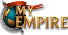 MyEmpire Casino – logo z globusem